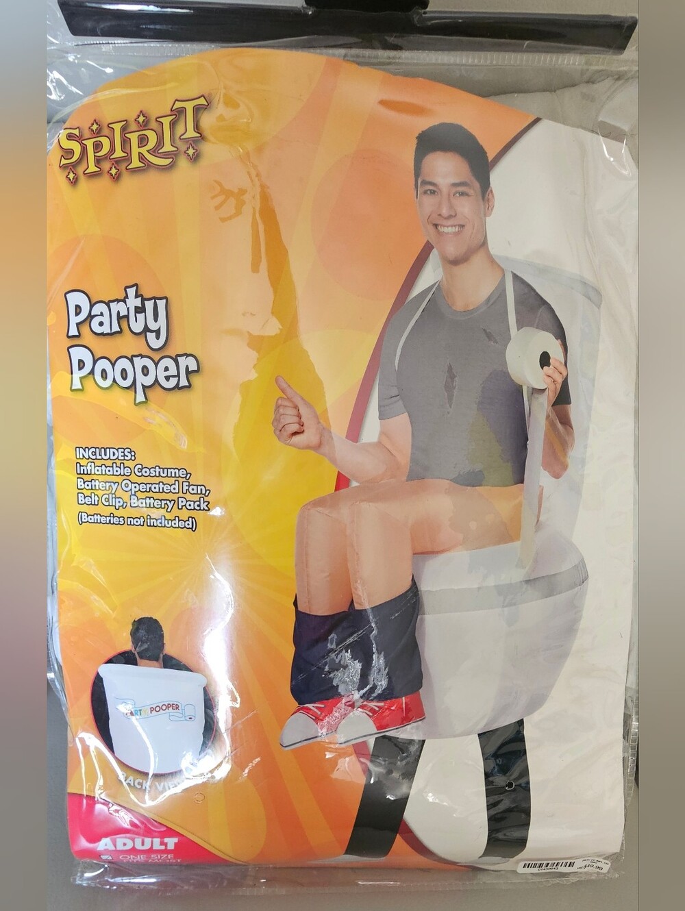 Spirit Party Pooper Inflatable Costume - White